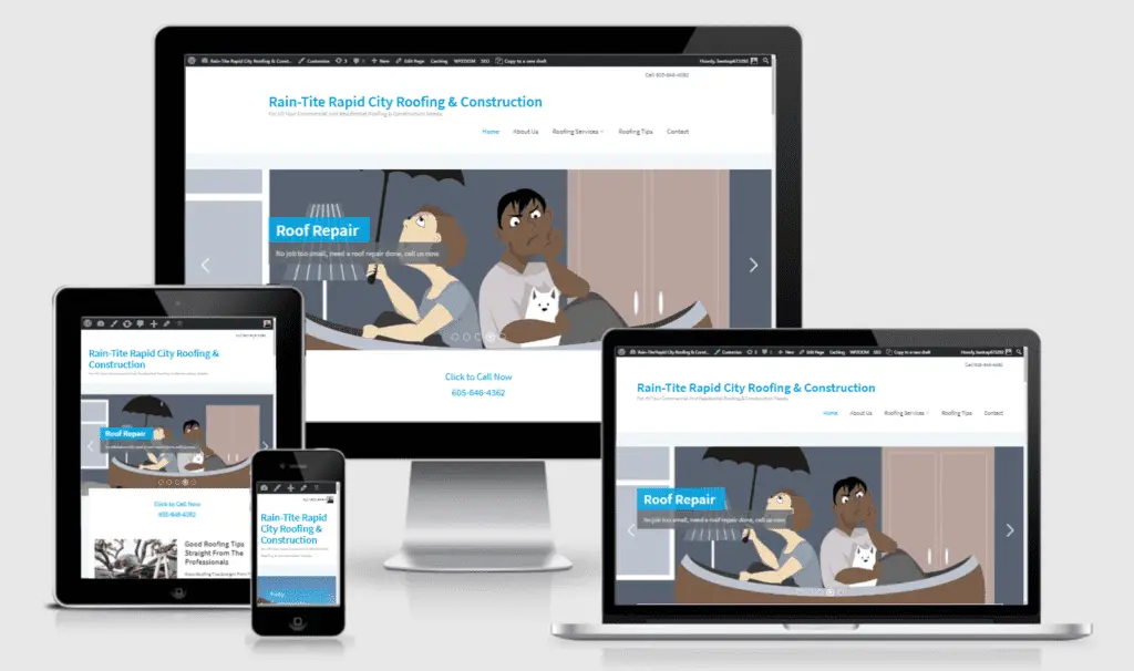 custom roofing websites