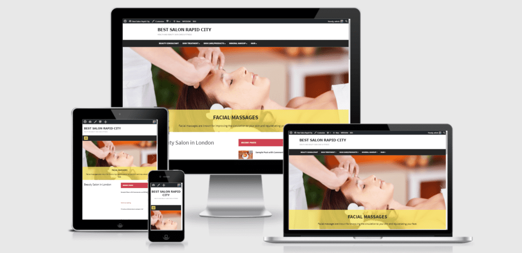 service business websites salon