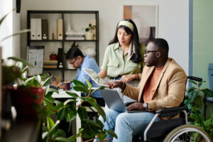 Collaborating in Modern Inclusive Office Environment