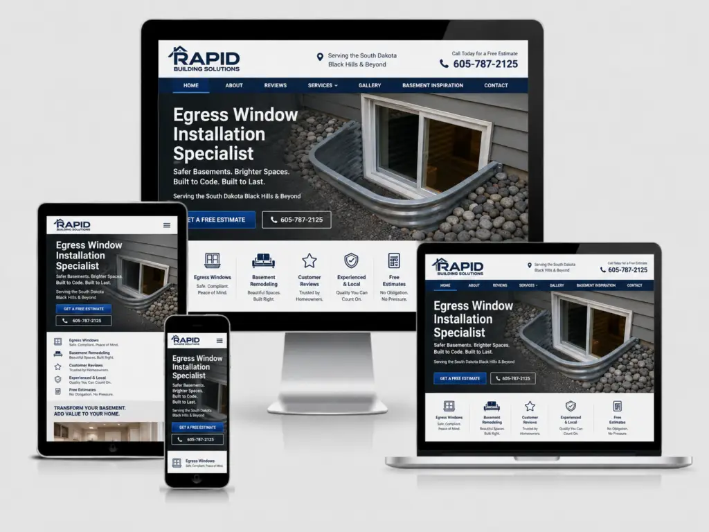 rapid building solutions responsive website