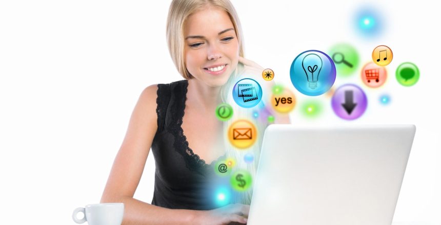 DP Girl Computer Colorful Logos