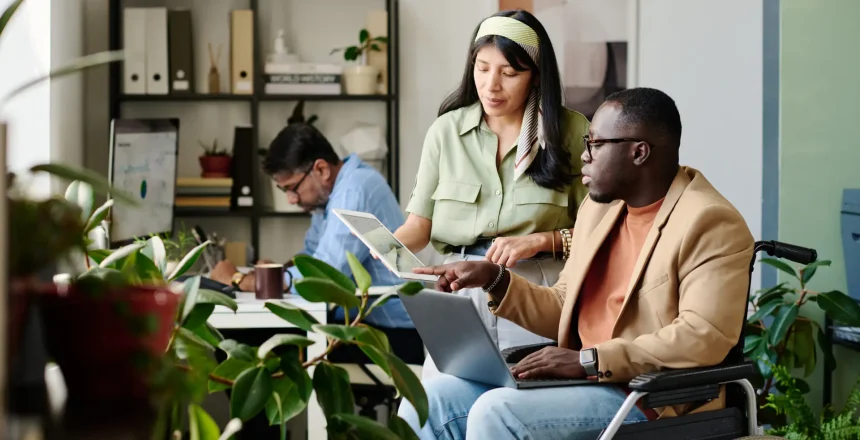 Collaborating in Modern Inclusive Office Environment