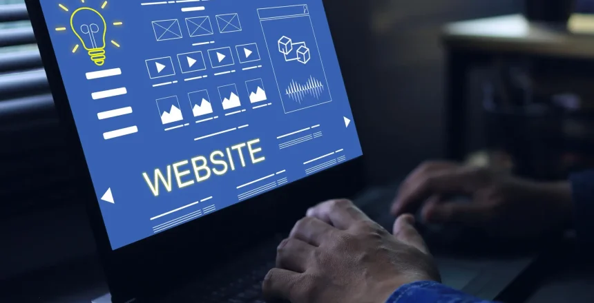 Website designer Creative planning application development draft sketch drawing template layout framework design studio . User experience design https www Web page design concept
